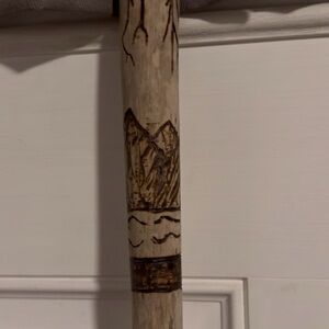 Handcrafted Beaver Stick Hiking Staff – Reclaimed Cypress from Cheniere Lake